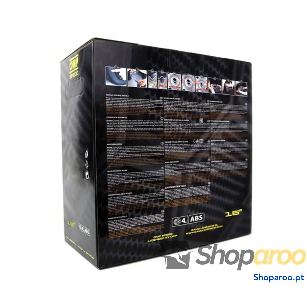 Tapacubos OMP Magnum Speed Preto 16" (4 uds)