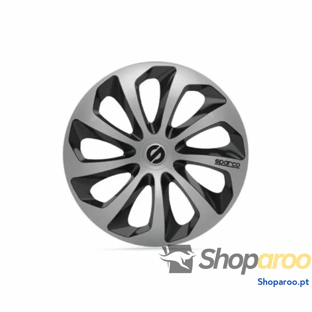 Tapacubos Sparco SPC1673SVBK 16" Preto/Prateado