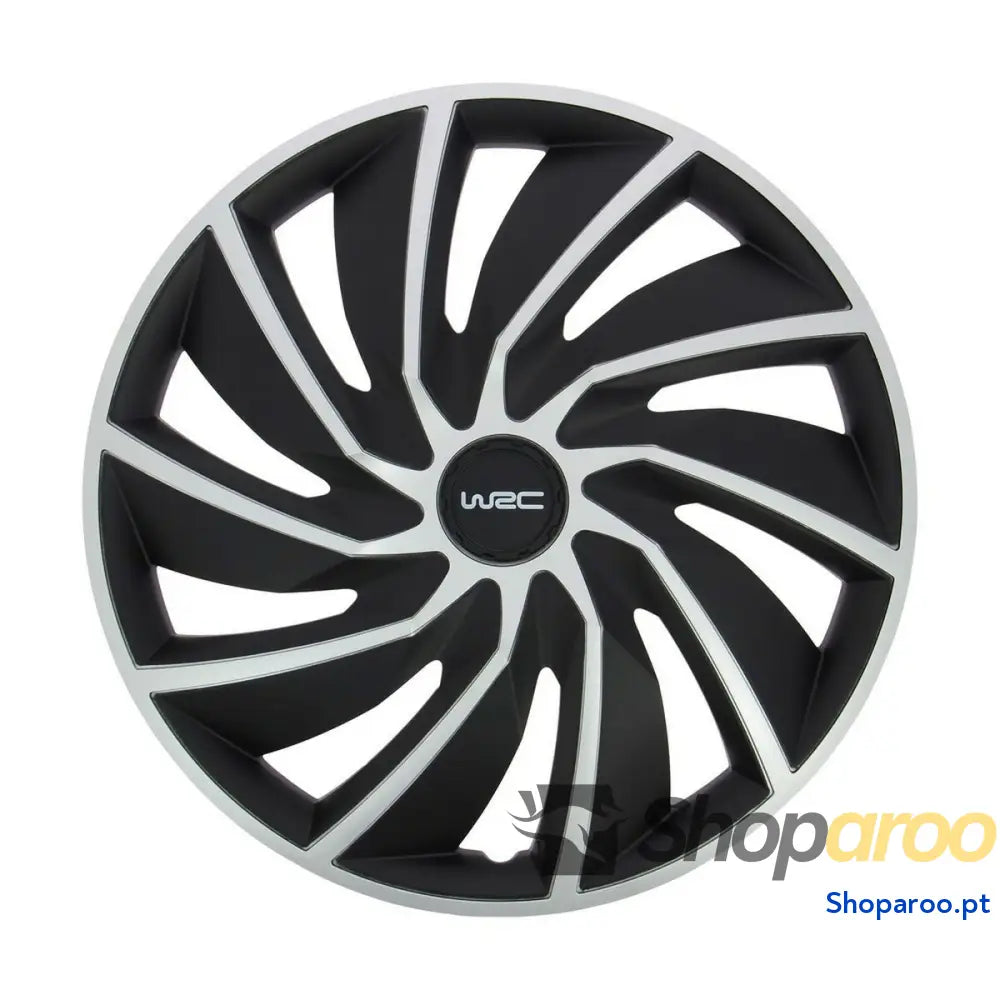 Tapacubos WRC Turbo Cinzento Preto/Cinzento