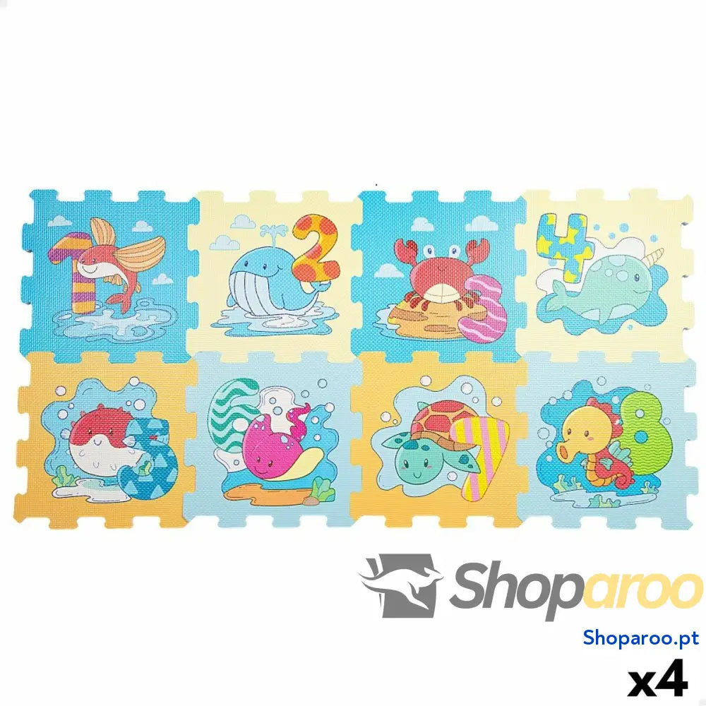 Tapete de jogos Colorbaby Marinha EVA 8 Peças (4 Unidades)