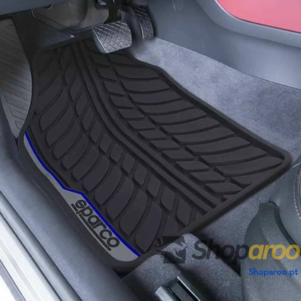 Tapete para o Carro SPCF507BL Preto/Azul