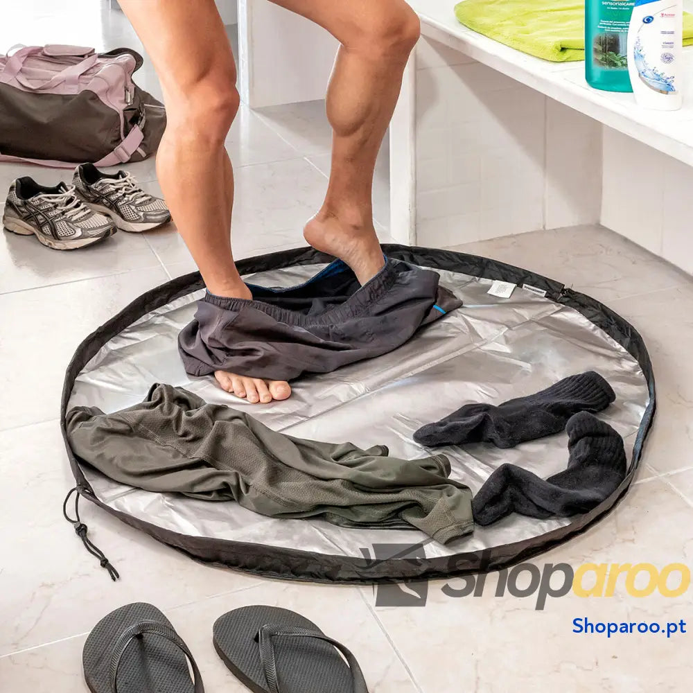 Tapete para vestiário e saco impermeável 2 em 1 Gymbag InnovaGoods