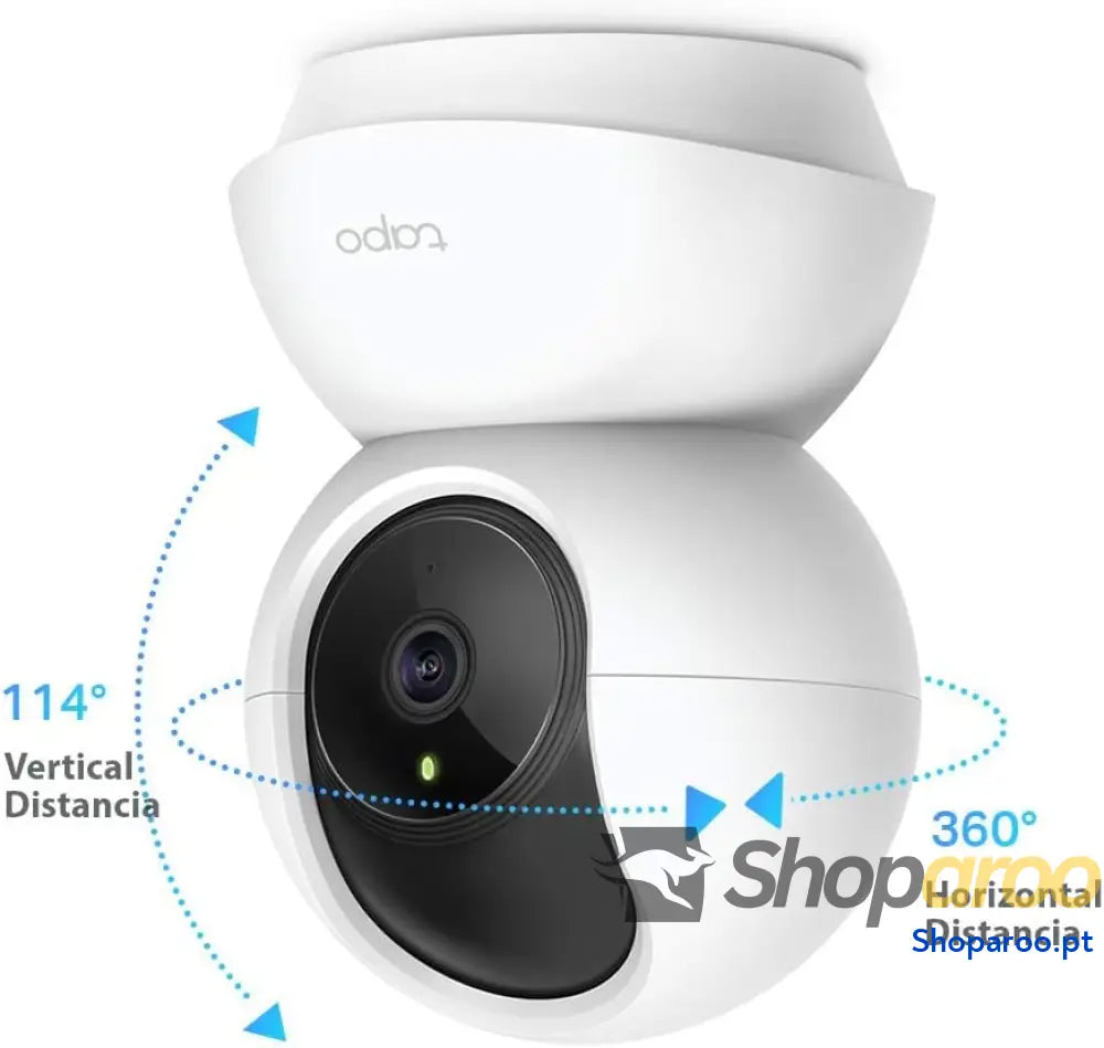 Tapo C200P2 Câmara IP Wi Fi 360° câmara de vigilância FHD 1080p visão noturna notificações em tempo real suporta cartão