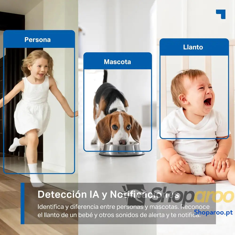 Tapo C220 IA Câmara de vigilância 360° 2K 4MP QHD inteligente visão noturna áudio bidirecional deteção movimento