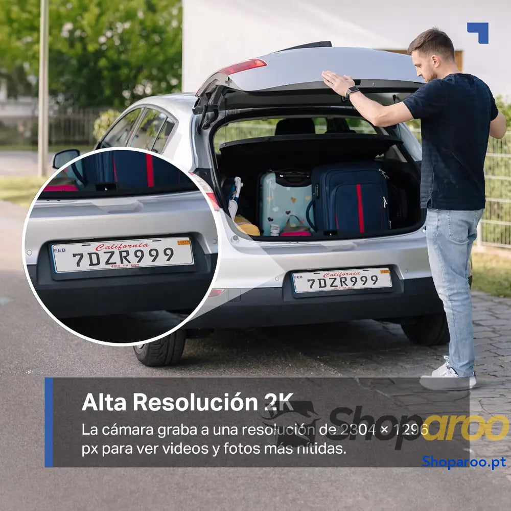 Tapo C410 Kit Câmara de vigilância solar com bateria exterior deteção pessoas por IA 2K 3 MP visão noturna colorida