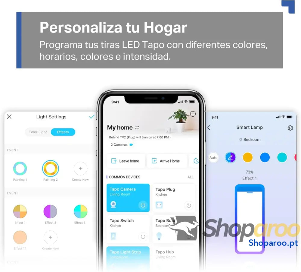 Tira LED Wi Fi de 5 m 12 V 16 milhões cores com 2100 mcd adequada para a família sincronização música compatível Google