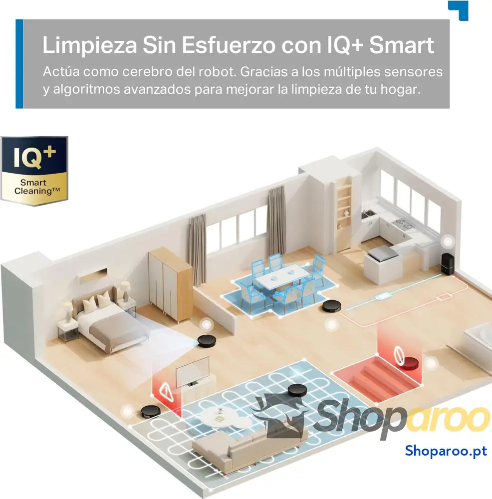 Tapo RV20 MAX Plus – Robot Aspirador y friegasuelos 4 en 1 succión de 5300 Pa Vaciado automático 3 L navegación LiDAR