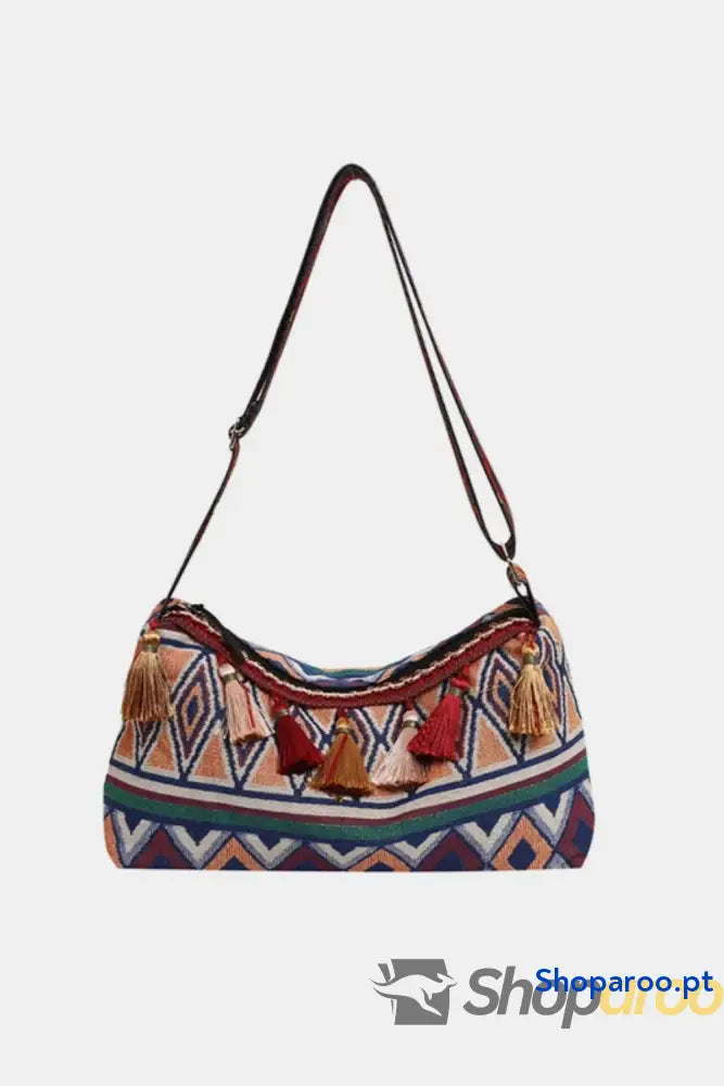 Tassel Adjustable Strap Shoulder Bag