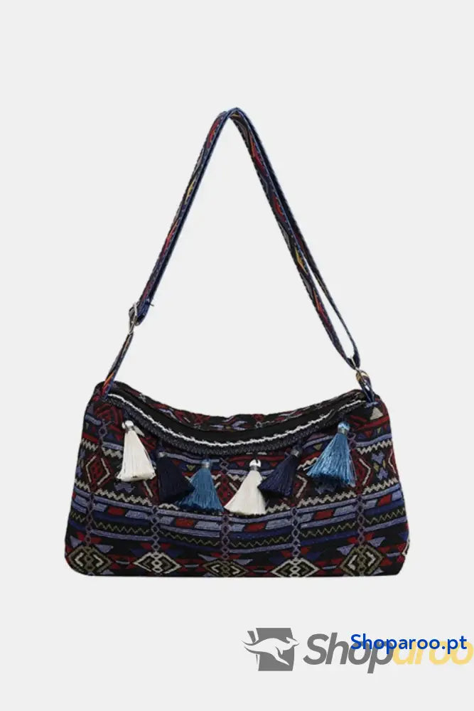 Tassel Adjustable Strap Shoulder Bag