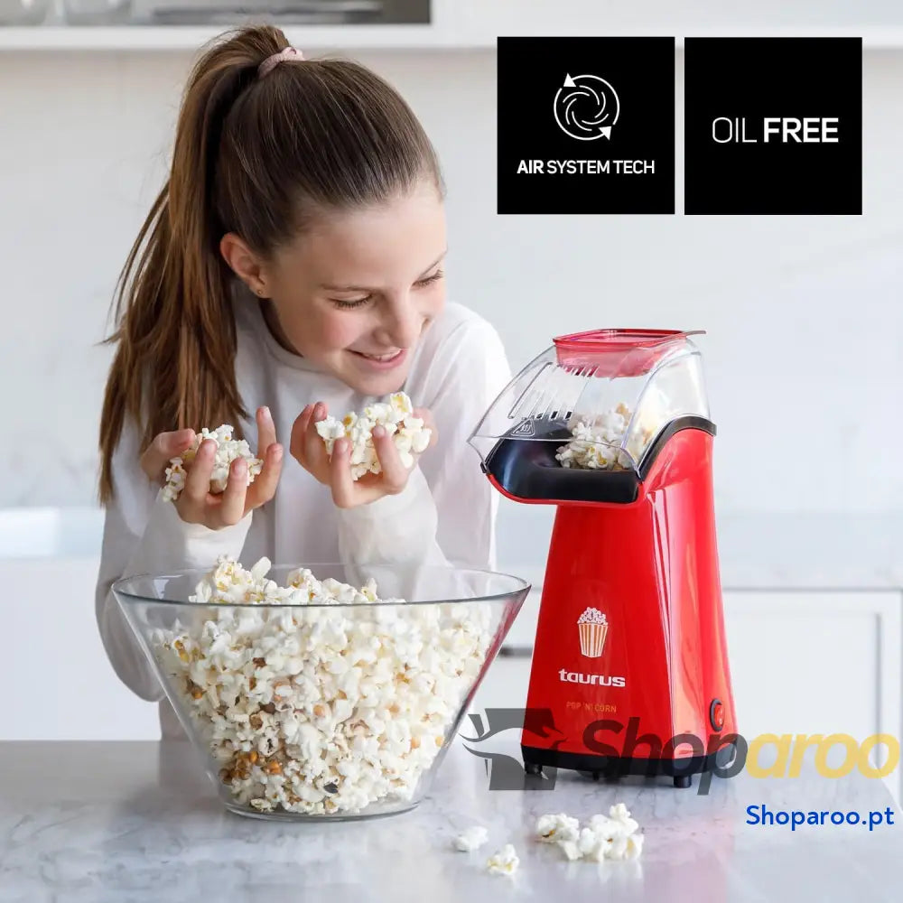 Máquina de Pipocas Taurus PopNcorn 1100W Vermelha
