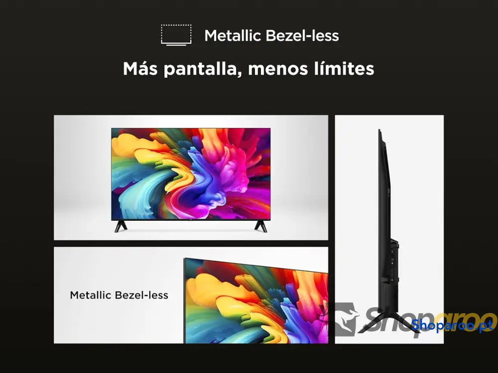 TCL 32SF560 – Smart QLED Full HD 32’’ TV Direct LED com Fire e HDR Pulse Pergunte à Alexa design metálico sem moldura