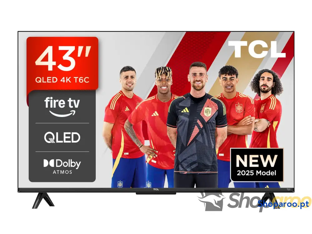 TCL 32SF560 – Smart QLED Full HD 32’’ TV Direct LED com Fire e HDR Pulse Pergunte à Alexa design metálico sem moldura
