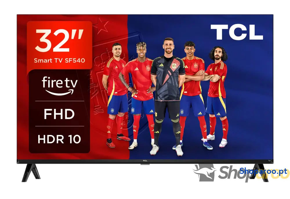 TCL 32SF560 – Smart QLED Full HD 32’’ TV Direct LED com Fire e HDR Pulse Pergunte à Alexa design metálico sem moldura