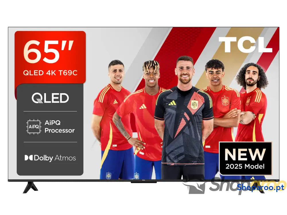 TCL 55T69C QLED 55’’ TV LED direto HDR 4K Smart com Google (Dolby Vision e Atmos Game Master Motion Clarity compatível