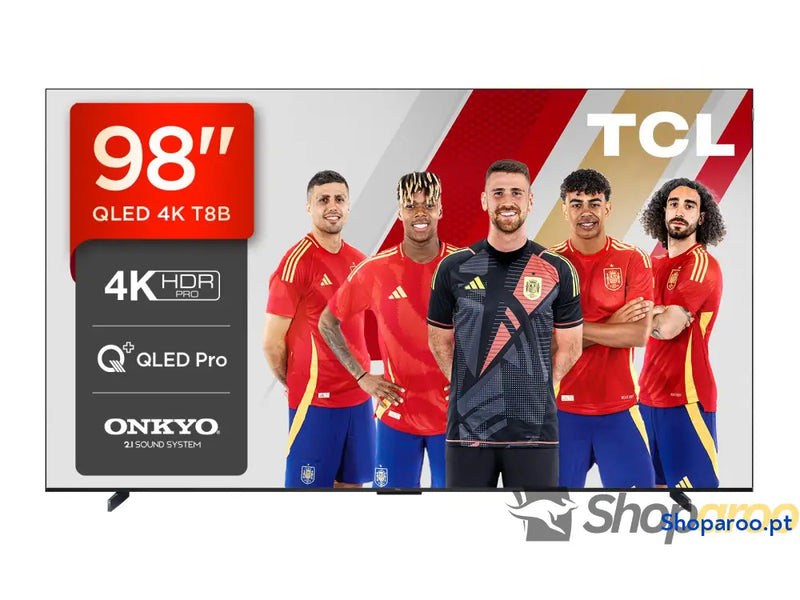 TCL 65T8C 65” QLED 4K 144 Hz HDR UHD TV Smart com Google (Dolby Vision e Atmos Motion Clarity Pro FreeSync som Onkyo