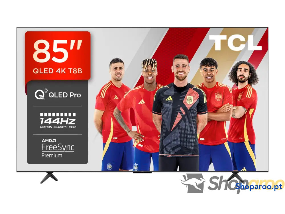 TCL 65T8C 65” QLED 4K 144 Hz HDR UHD TV Smart com Google (Dolby Vision e Atmos Motion Clarity Pro FreeSync som Onkyo