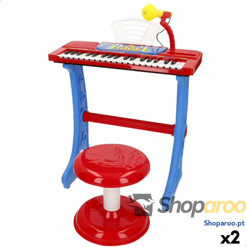 Teclado 37 Teclas Bontempi 43 x 56 x 23 cm (2 Unidades)
