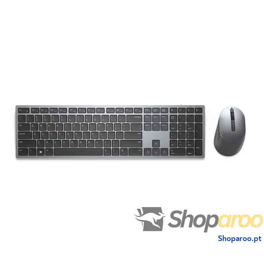 Teclado e Rato sem Fios Dell KM7321WGY Cinzento Qwerty espanhol QWERTY