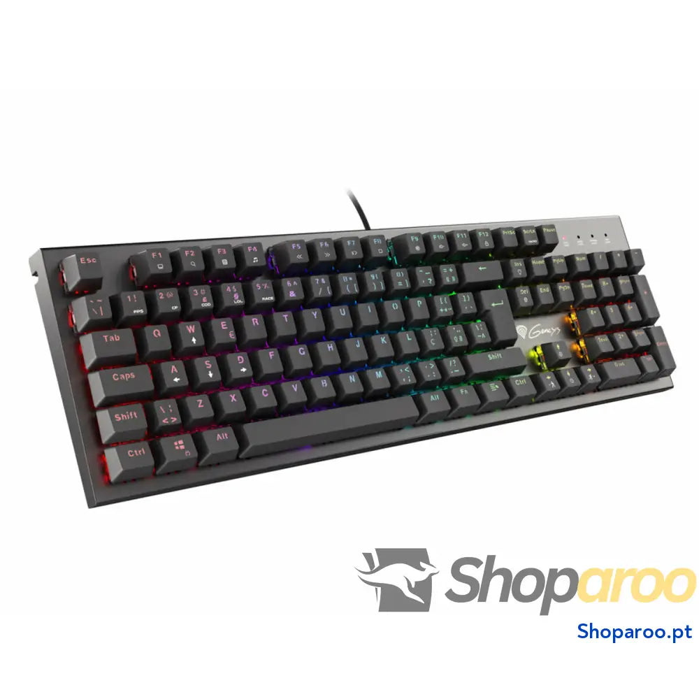 Teclado Gaming Genesis NKG-1818 Preto Qwerty espanhol Qwerty português