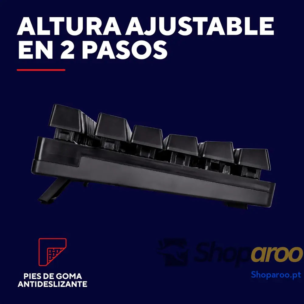 Teclado retroiluminado Trust Gaming GXT 835 Azor layout QWERTY espanhol iluminação LED teclado gaming com fios