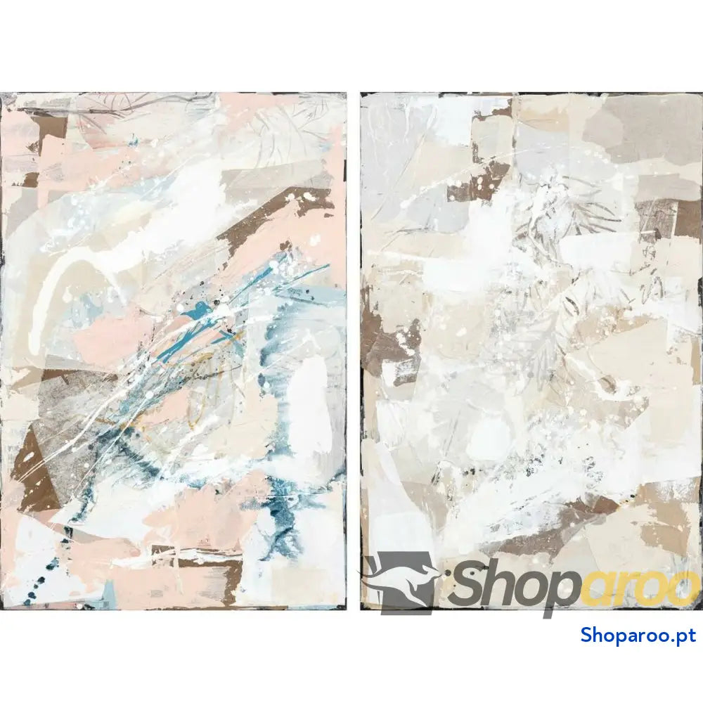 Tela DKD Home Decor Abstrato Urbana 100 x 4 150 cm 3,8 (2 Unidades)