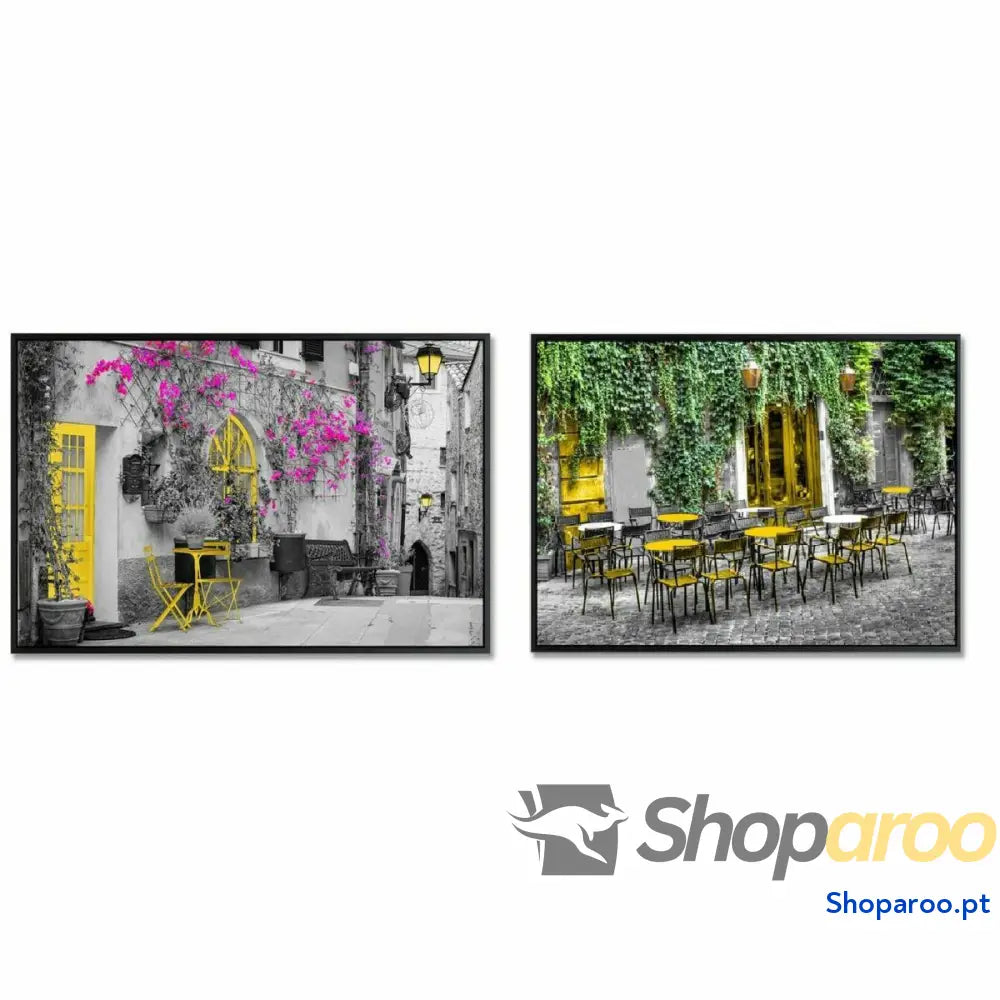 Tela DKD Home Decor Rua (2 Unidades) (73 x 3,5 53 cm)