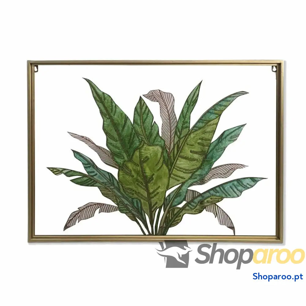 Tela DKD Home Decor Tropical Folha de planta (80 x 3 60 cm)