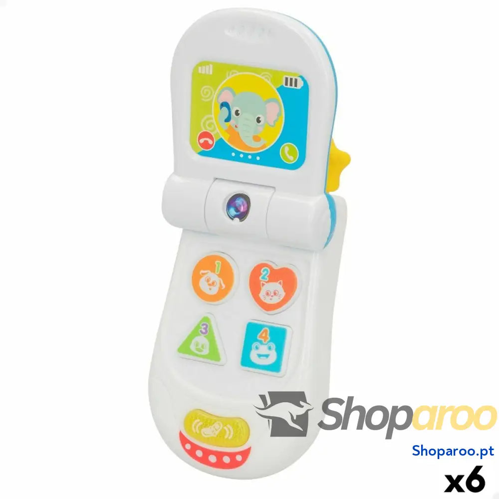Telefone de brincar Winfun 7 x 13,5 x 4,1 cm (6 Unidades)