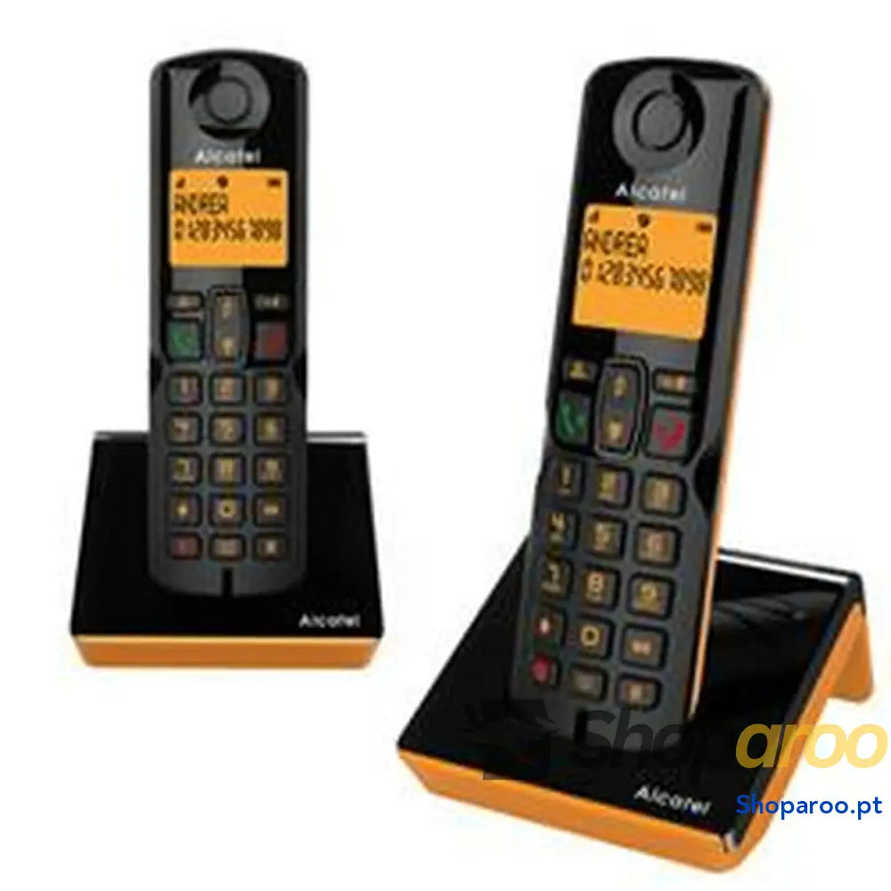 Telefone Fixo Alcatel ATL1425413 Preto Laranja