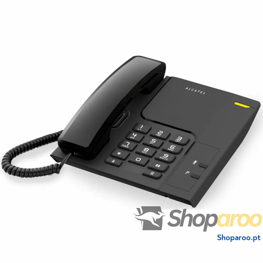 Telefone Fixo Alcatel ATLE1413717 LED Preto