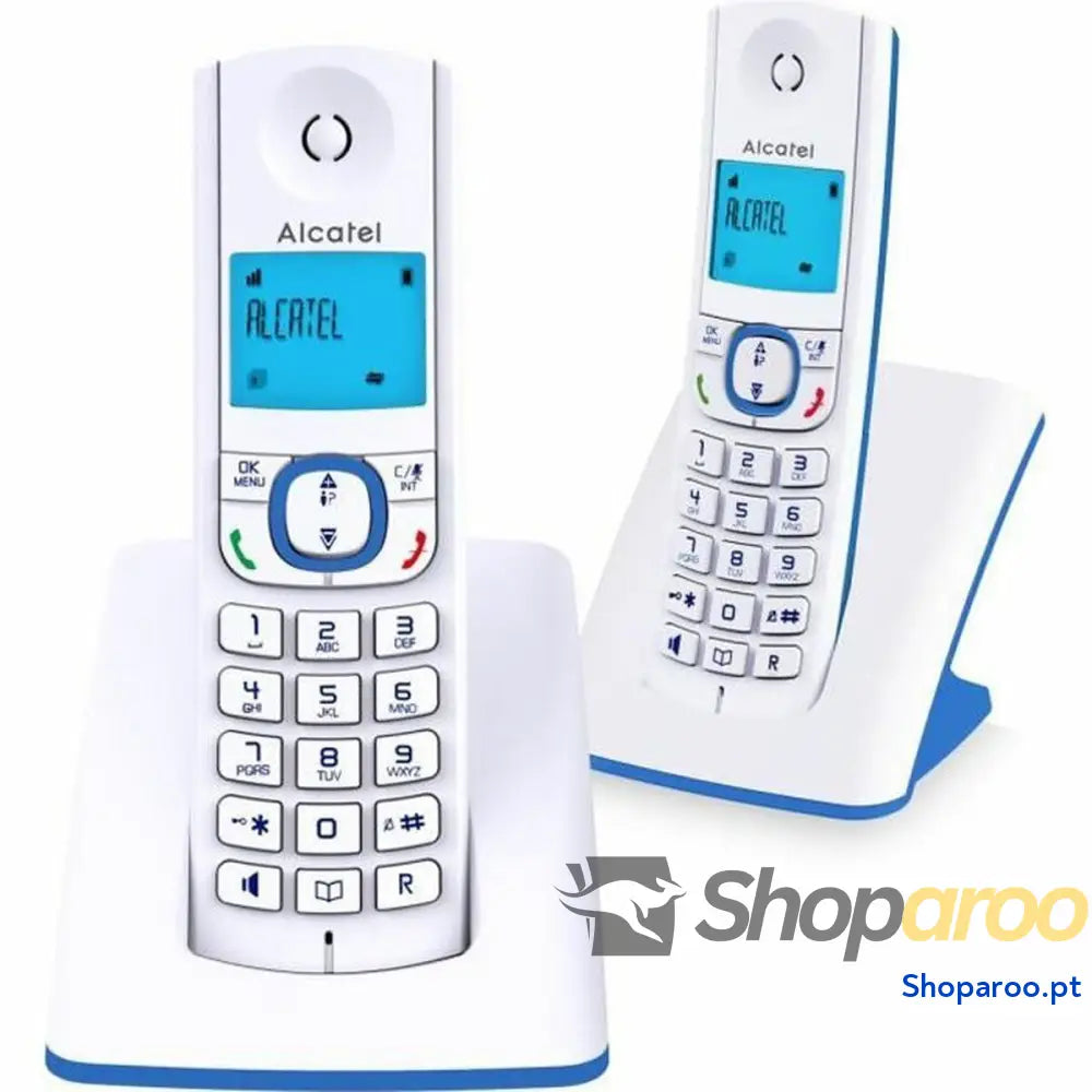 Telefone Fixo Alcatel F530 Duo Azul Azul/Branco