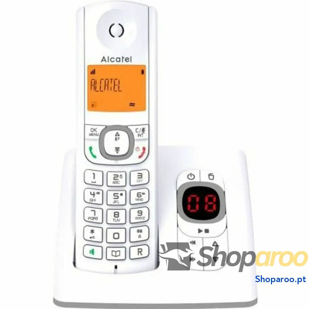 Telefone Fixo Alcatel Alcatel F530 Voice FR GRY Cinzento Branco/Cinzento