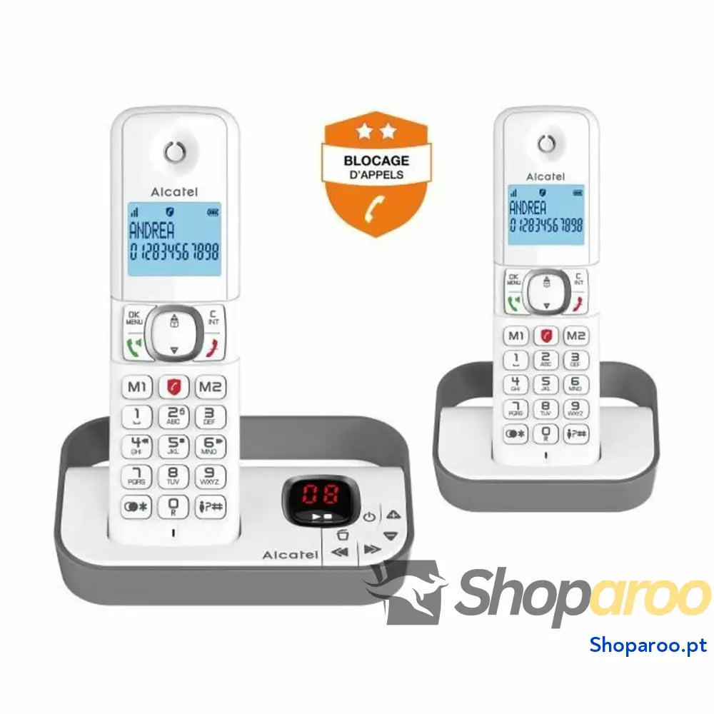 Telefone Fixo Alcatel F860 Cinzento