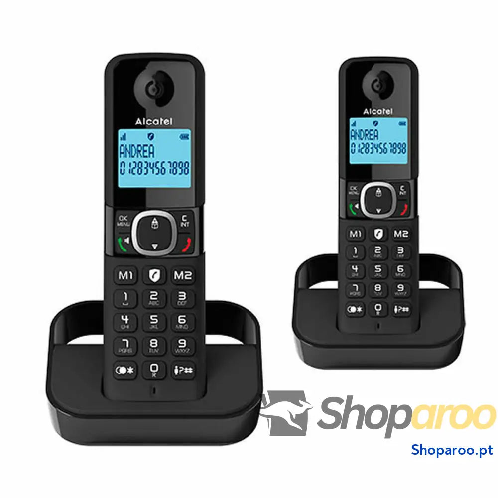 Telefone sem fios Alcatel F860 DUO Preto
