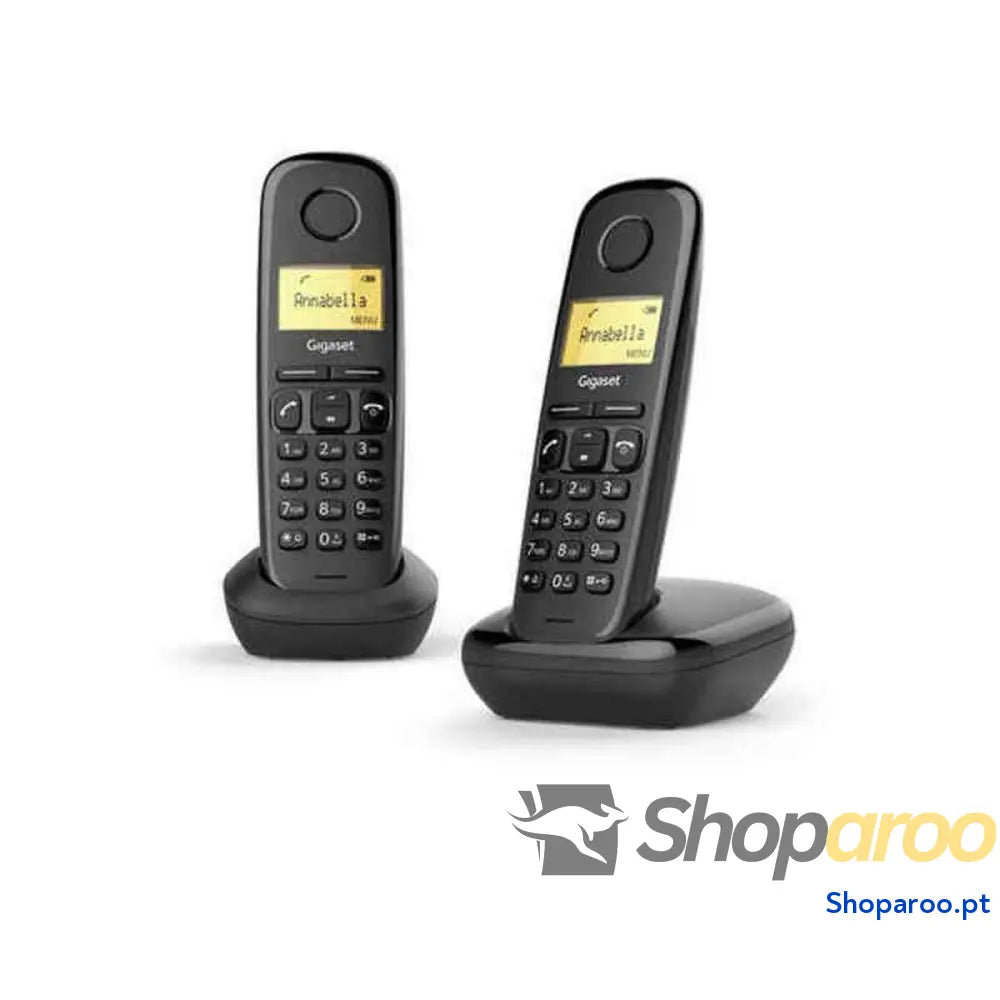Telefone sem fios Gigaset A170 Duo Preto Sem Fios