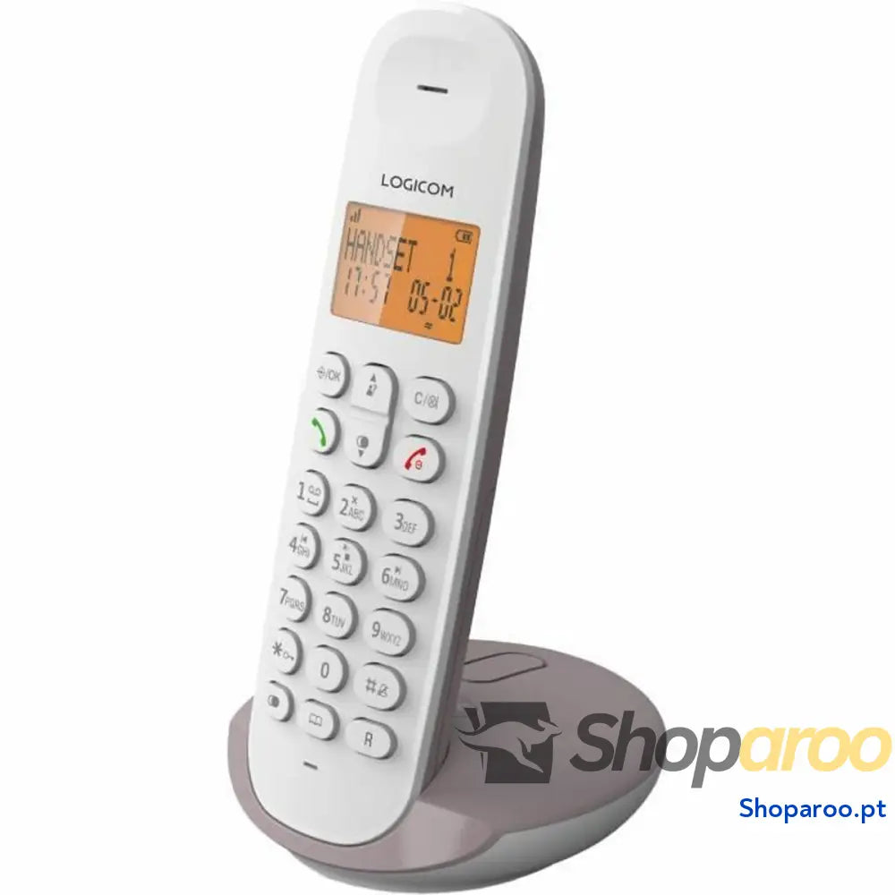 Telefone sem fios Logicom ILOA 155T SOLO Castanho Cinzento Taupe