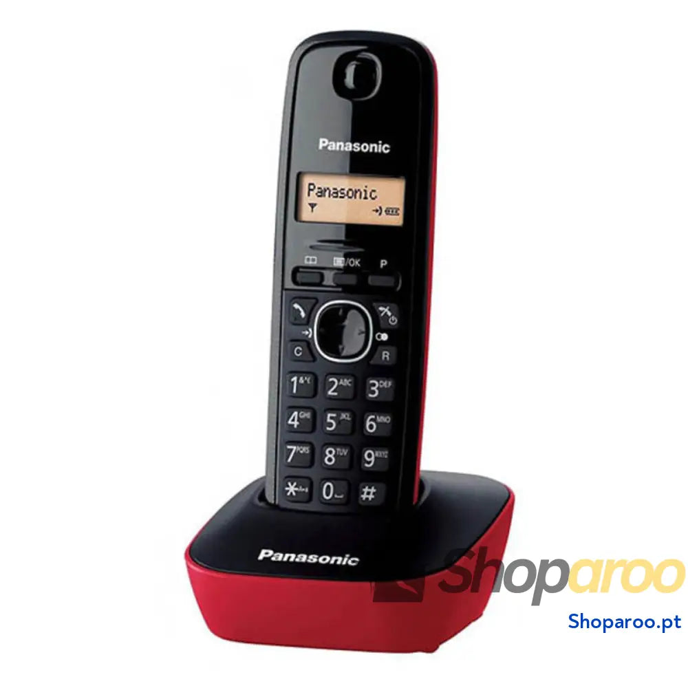 Telefone sem fios Panasonic KX-TG1611 Vermelho/Preto