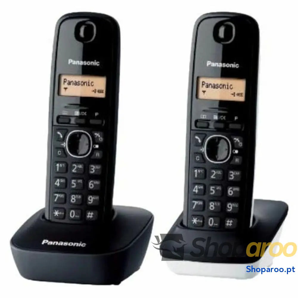 Telefone sem fios Panasonic KX-TG1612 Preto Preto/Branco