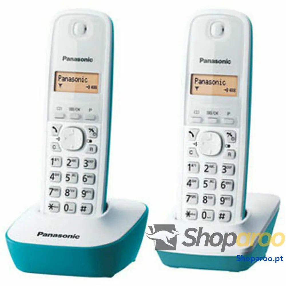 Telefone sem fios Panasonic KX-TG1612FRC Âmbar Azul/Branco