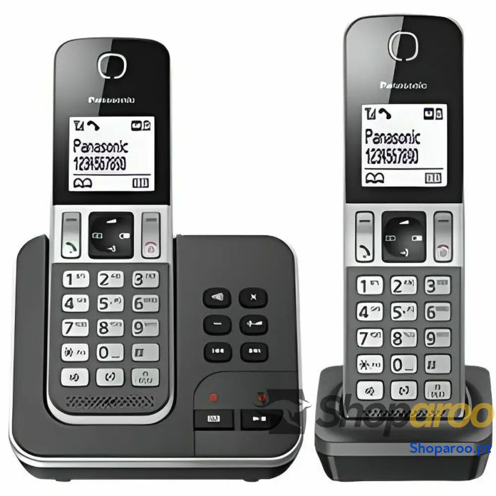 Telefone sem fios Panasonic KX-TGD322 Branco Preto Preto/Cinzento