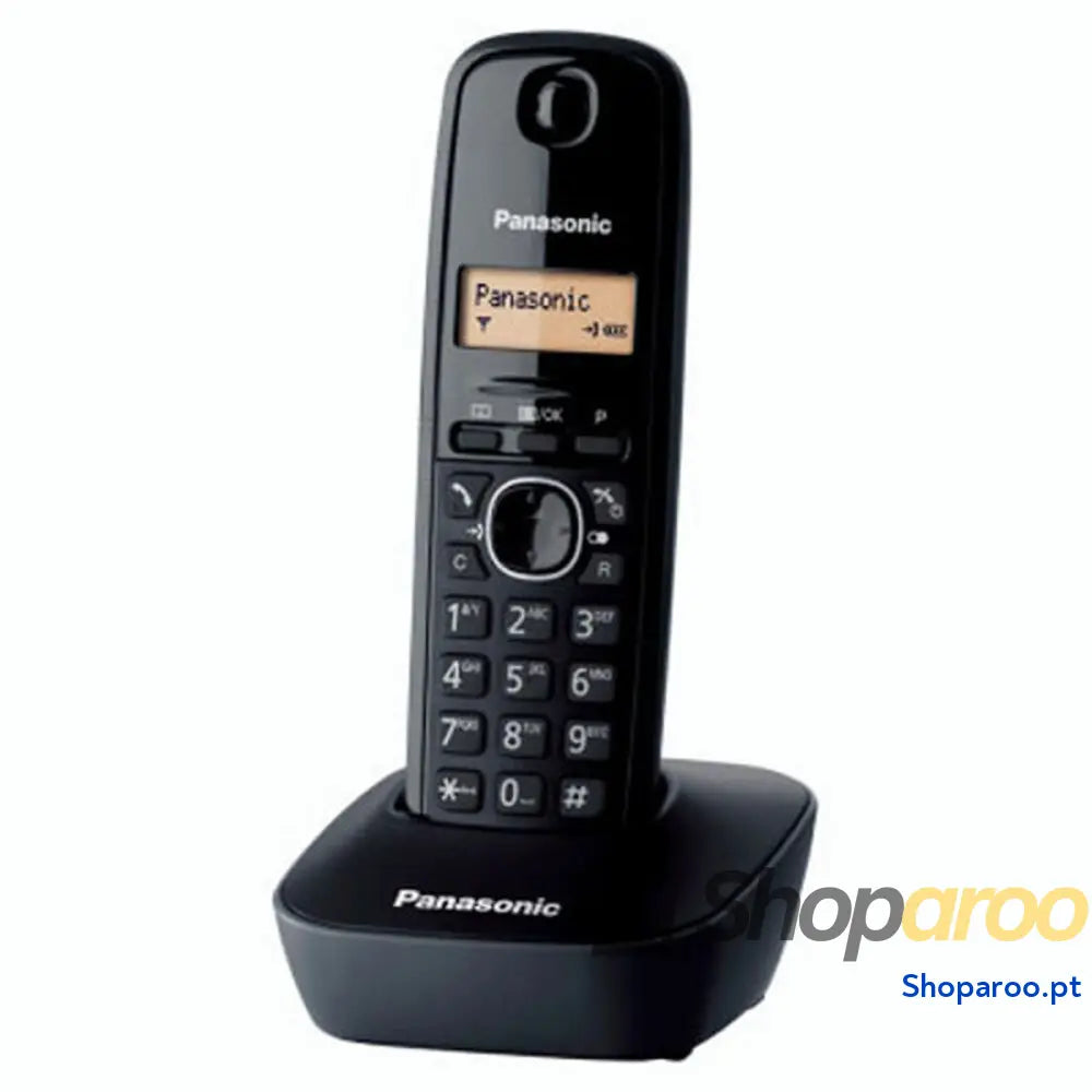 Telefone sem fios Panasonic TG1611BLACK Preto Âmbar