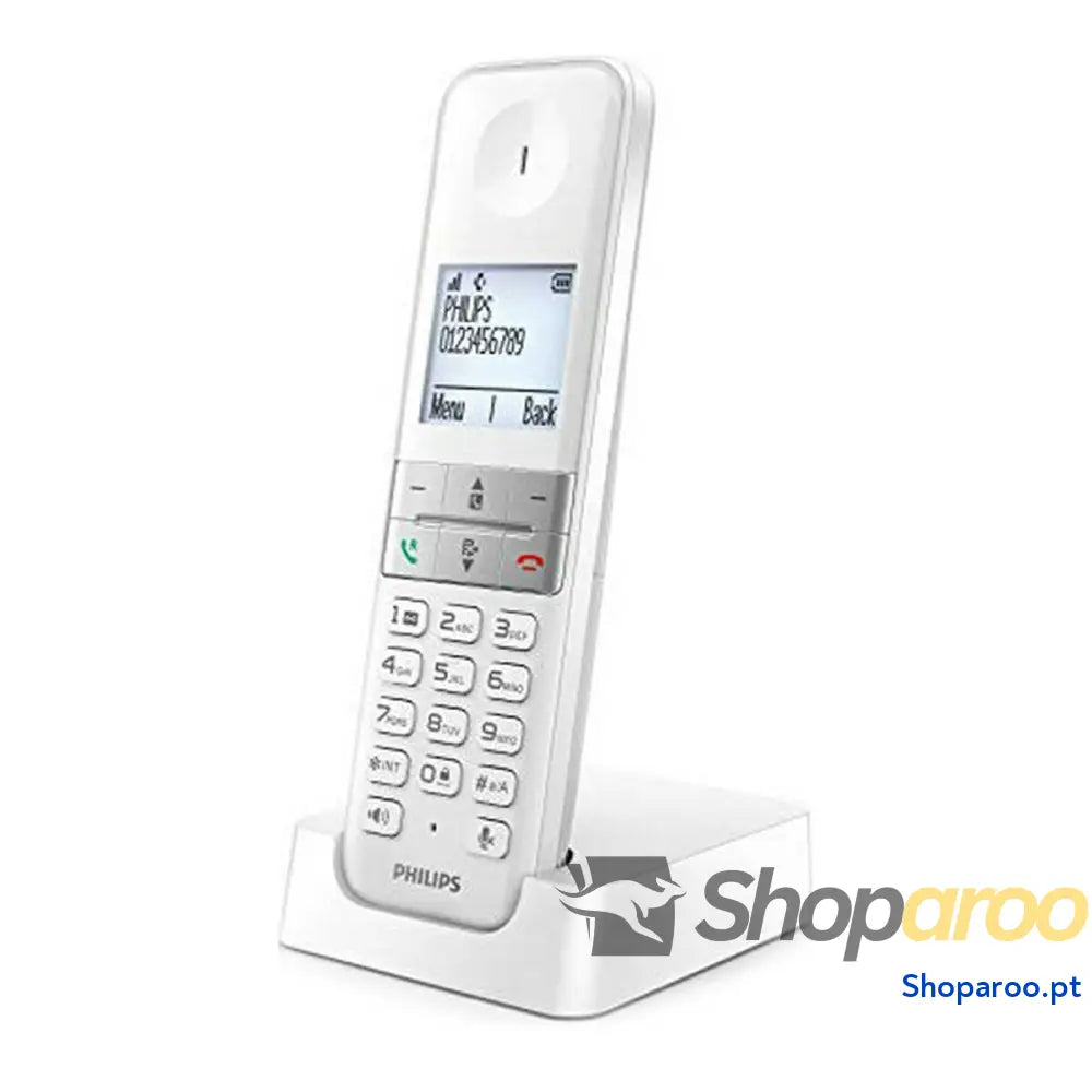 Telefone sem fios Philips D4701W/34 Branco Preto