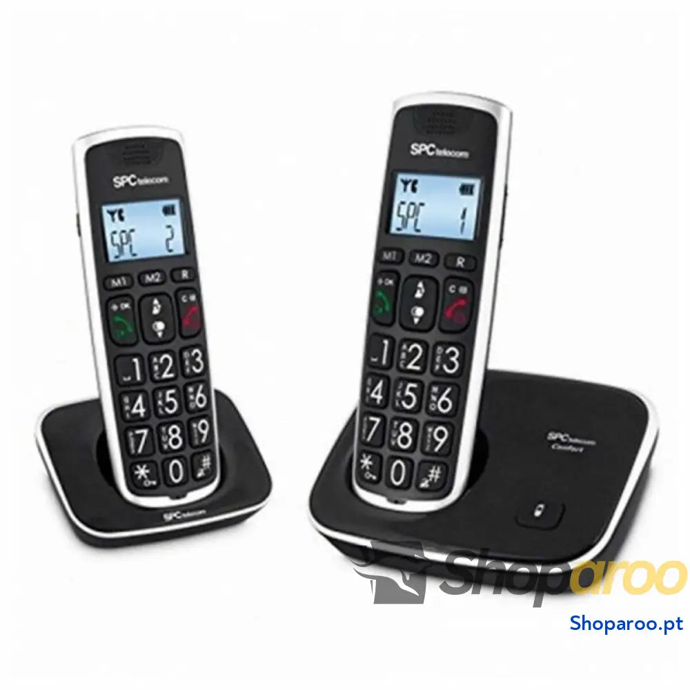 Telefone sem fios Telecom 7609N (2 pcs) Preto