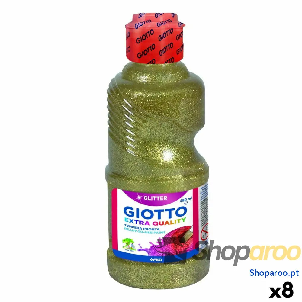 Têmpera Giotto Dourado 250 ml Purpurina (8 Unidades)