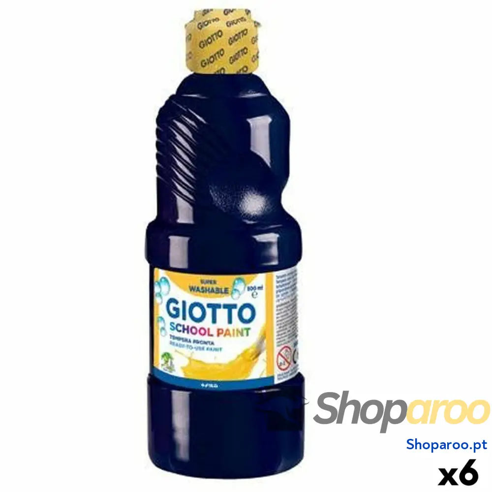 Têmpera Giotto   Preto 500 ml (6 Unidades)