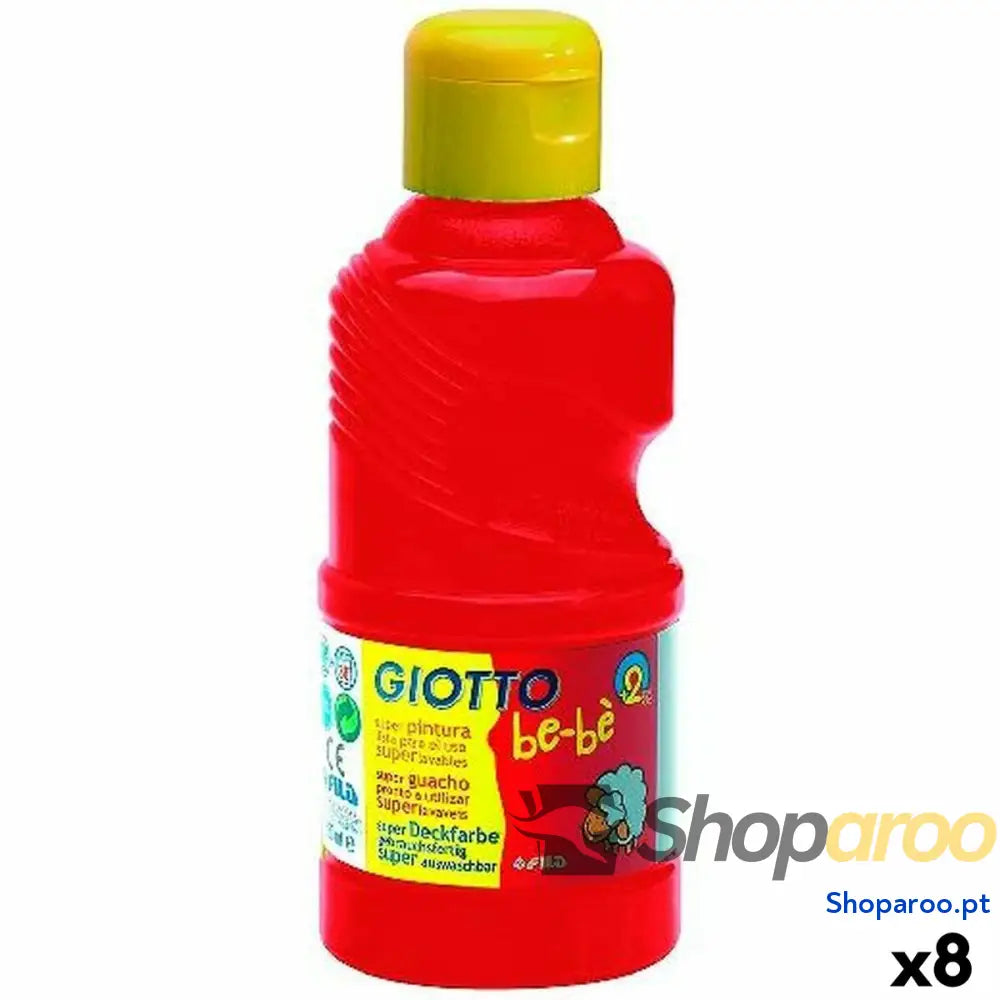 Têmpera Giotto   Vermelho 250 ml (8 Unidades)