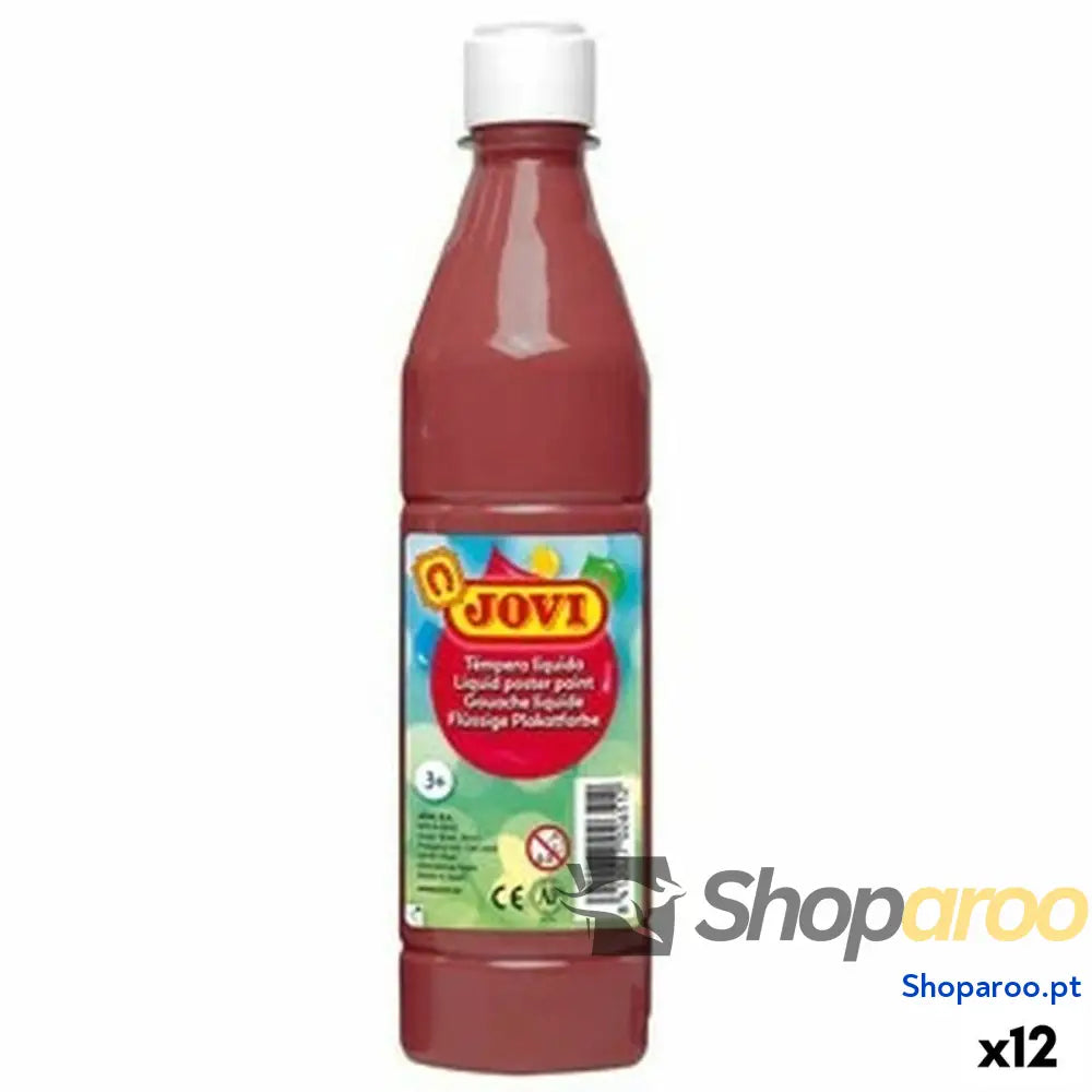 Têmpera Jovi Castanho 500 ml (12 Unidades)