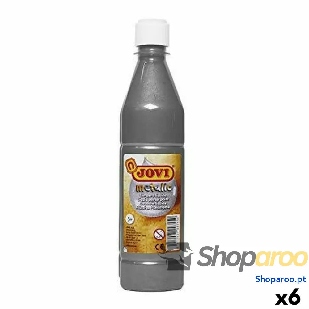 Têmpera Jovi Prateado 500 ml Metalizado (6 Unidades)