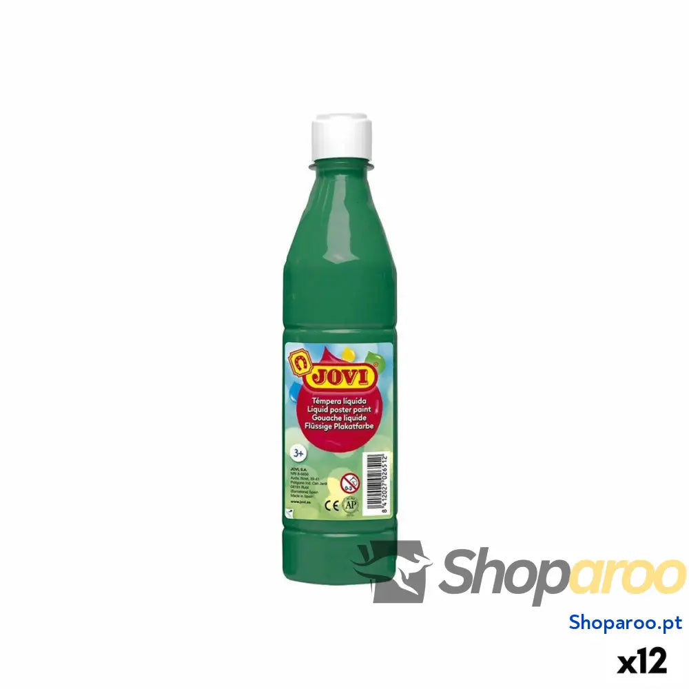 Têmpera Jovi Verde-escuro 500 ml (12 Unidades)