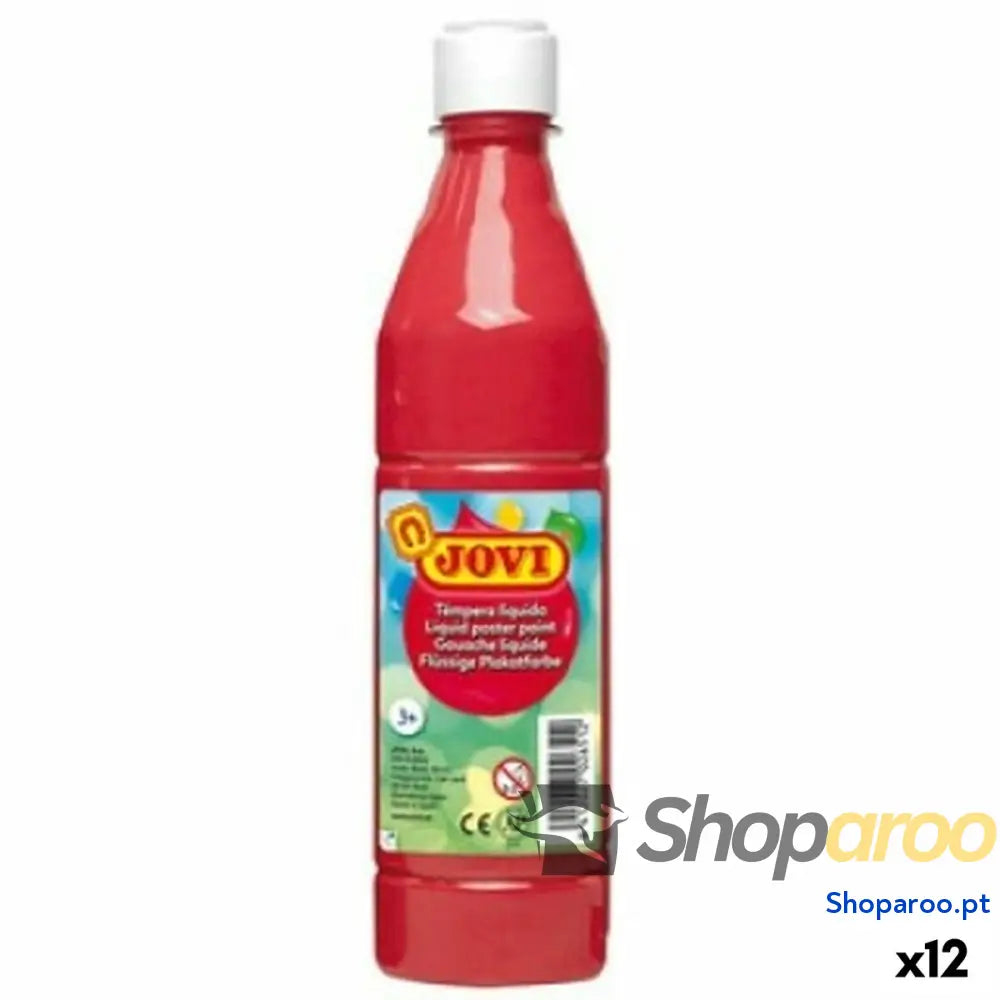 Têmpera Jovi Vermelhão 500 ml (12 Unidades)